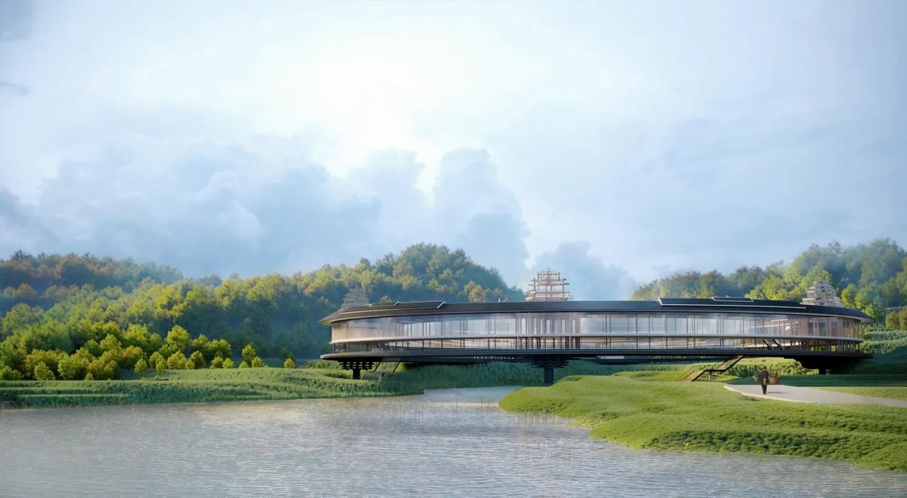 BIM Architecture | Wind and Rain Ring House - Design Scheme for Zhoubei Village Cultural Complex in Sanjiang County/Outsiders' Architecture
