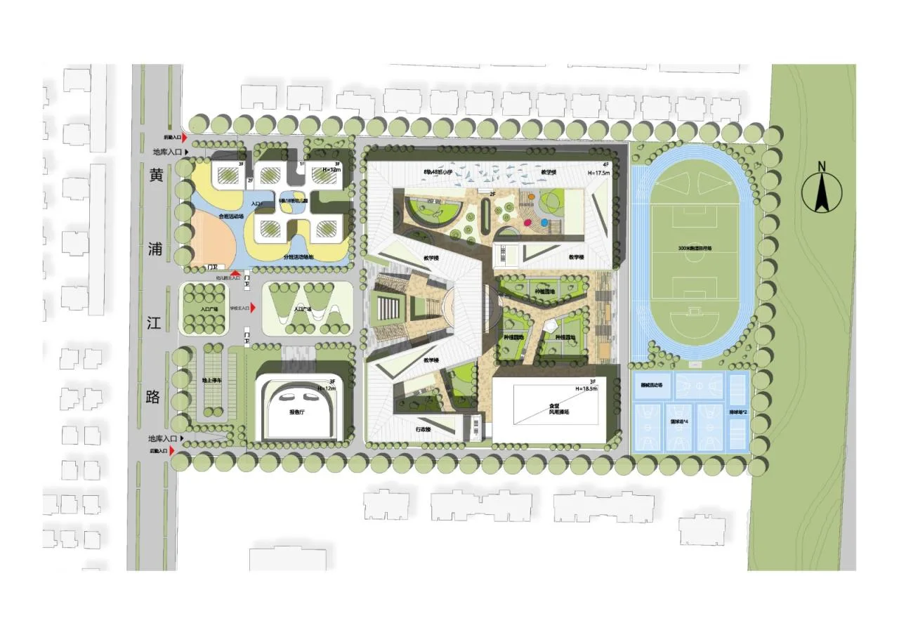 BIM Architecture | Four Times Academy · Suqian Suyu Experimental Primary School Reconstruction/Jianhe Architecture