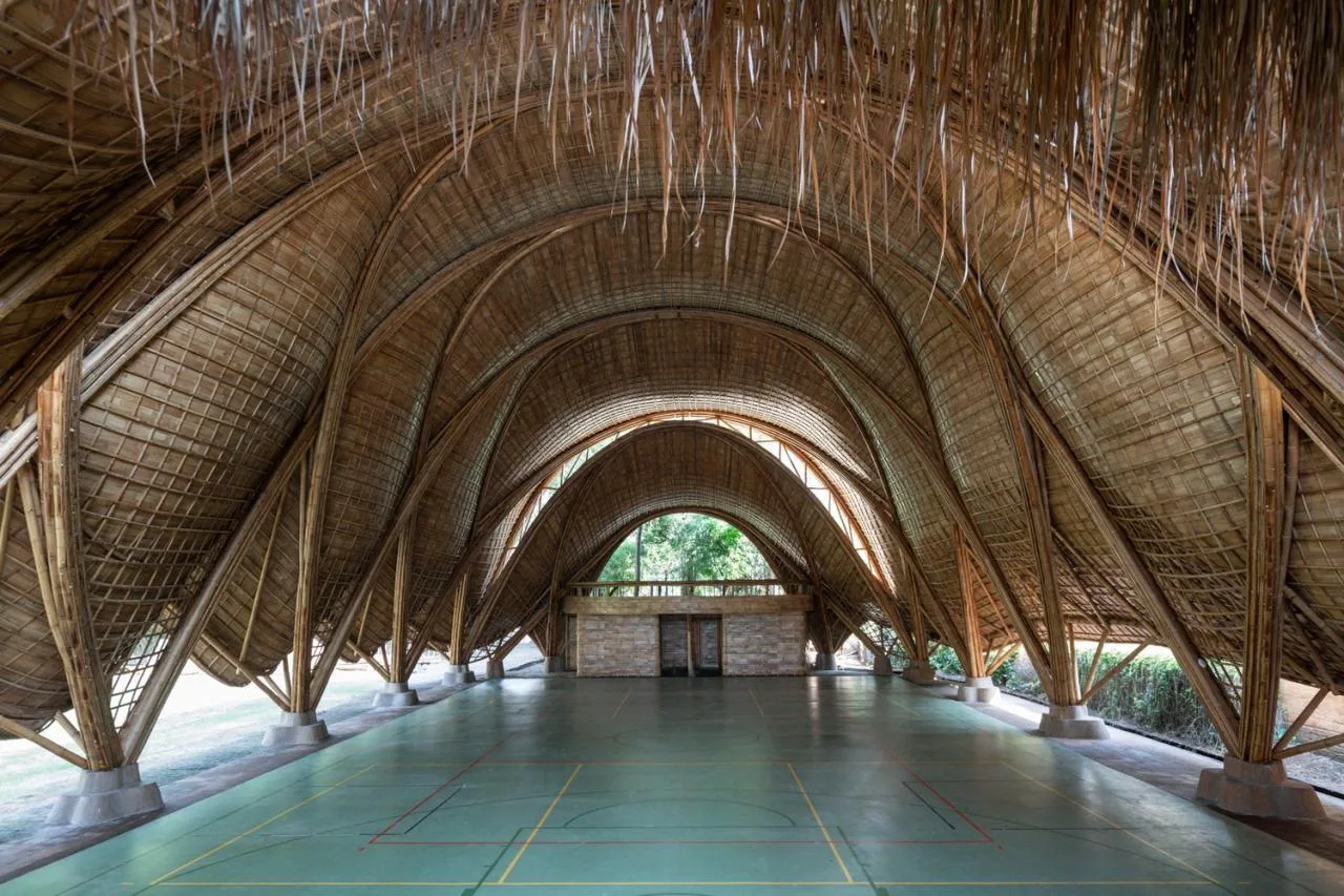 BIM Architecture | Minimum Structure Maximum Space, Bamboo Installation "Arc"/IBUKU