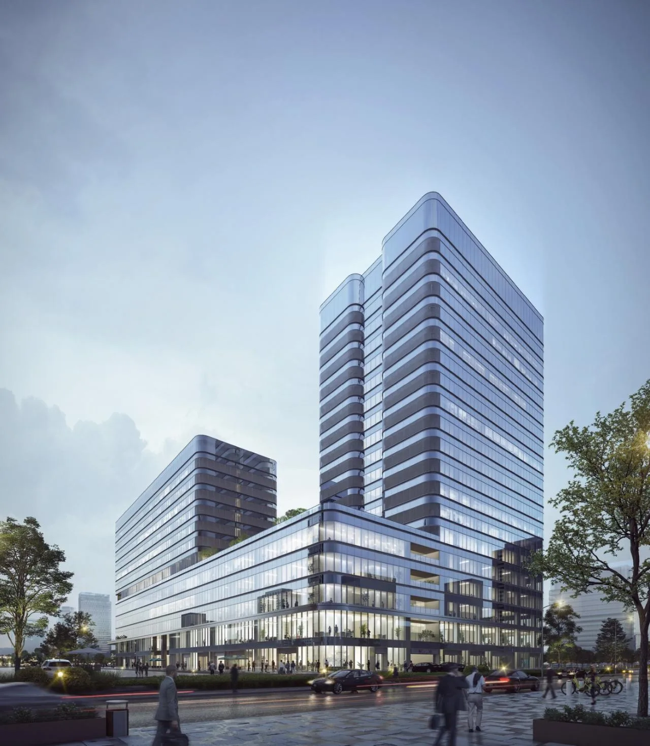 BIM Architecture | Leading Pharmaceutical Company Park style Headquarters Office · Shangyao Changyao Business Center/Jianhe Building