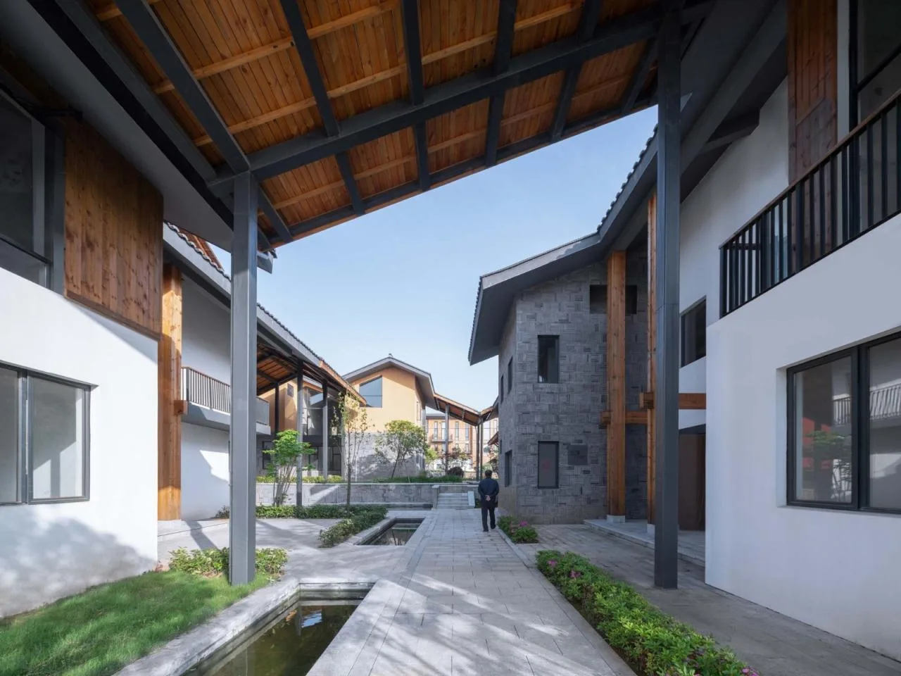 BIM Architecture | Miluo "Dragon Boat Festival Family" Rural Settlement/Artificial Architecture Studio