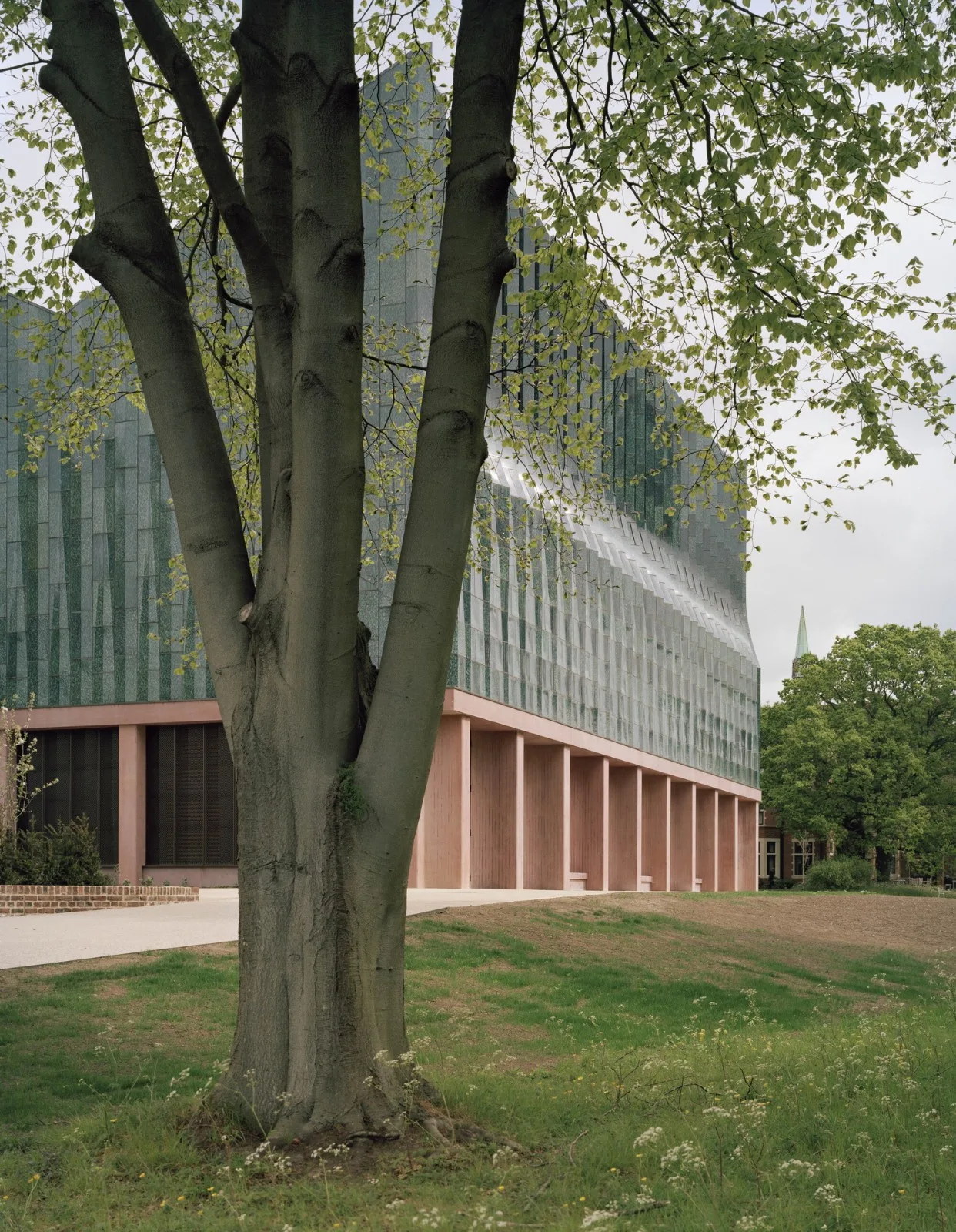 BIM Architecture | Retro Green Glaze, Cambridge University Canteen/Feilden Fowler