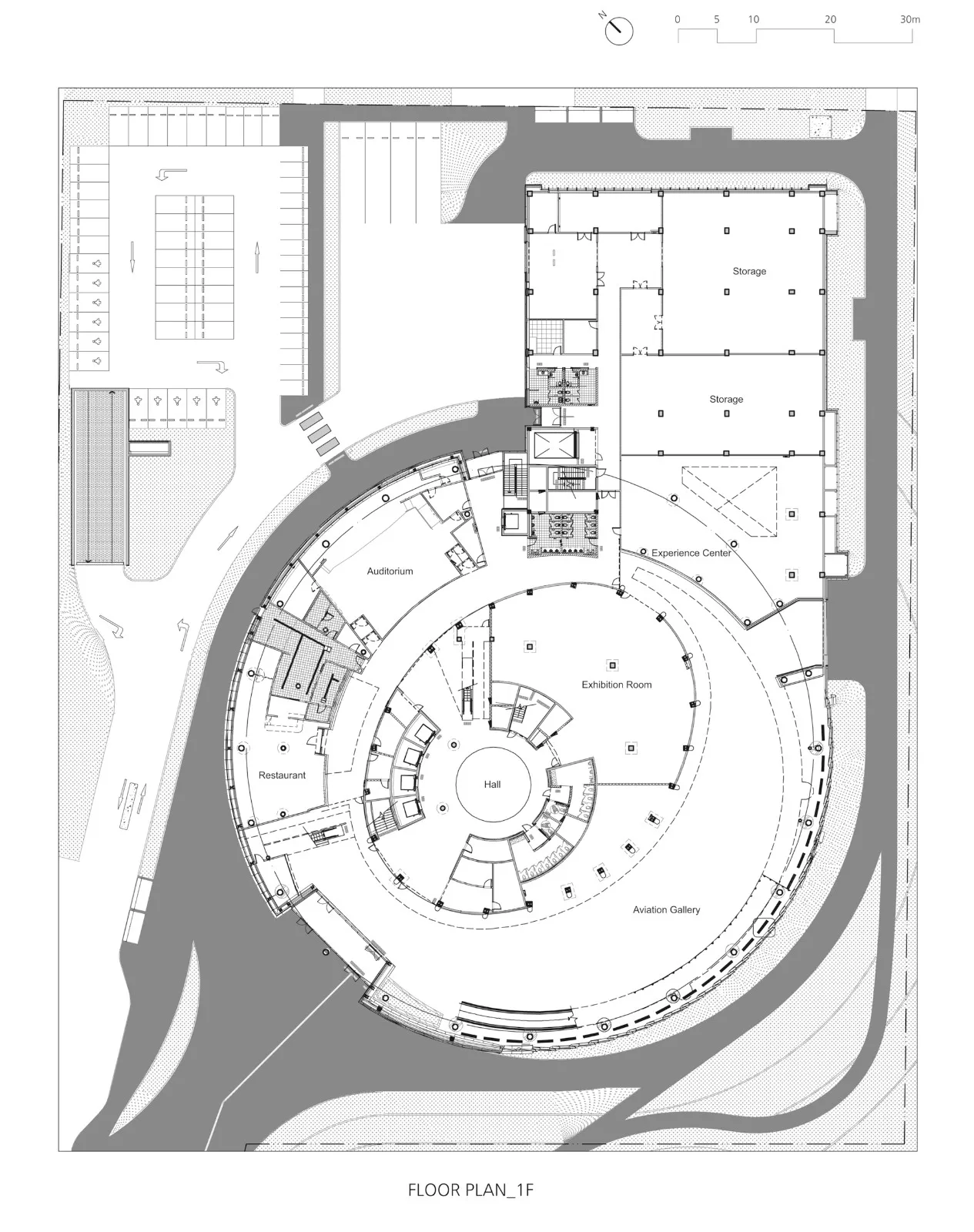 BIM Architecture | Ground 'Turbine', National Air Museum of Korea/Haeahn Architecture