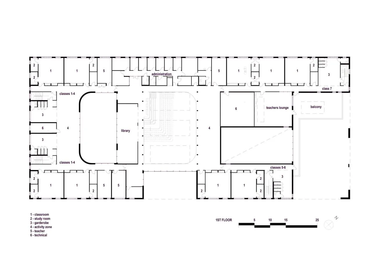 BIM Architecture | Borgafjellet Elementary School/LINK arkitektur