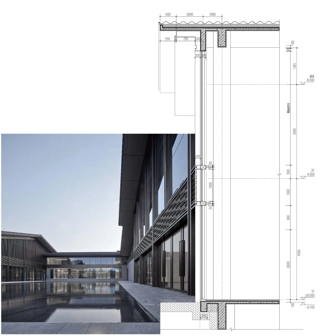 BIM Architecture | Creating 'Negative Space' between Mountains and Rivers - Tashan Guild Hall/UA You'an Design for Lijiang Cultural Tourism Resort