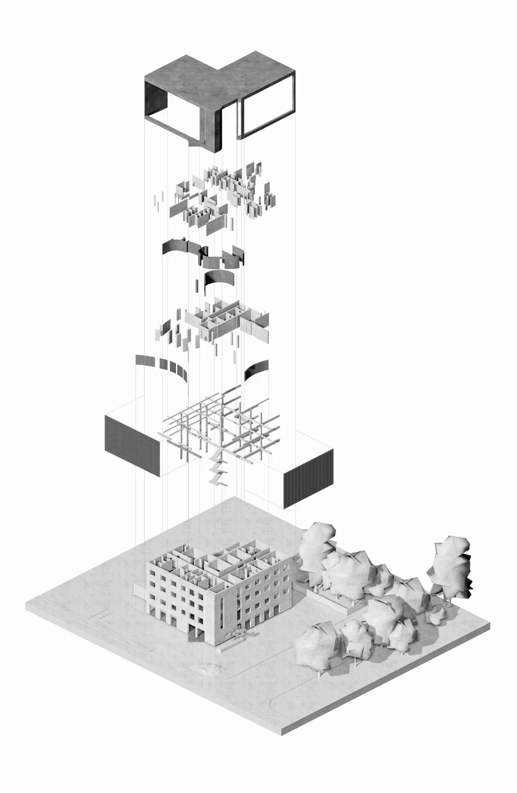 BIM Architecture | Introverted Therapy SPA, Daqing/Natural Architecture