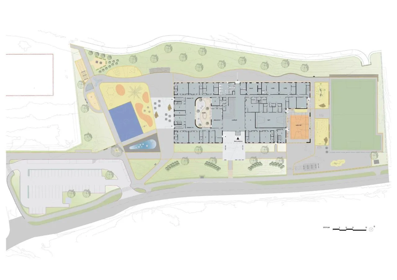 BIM Architecture | Borgafjellet Elementary School/LINK arkitektur