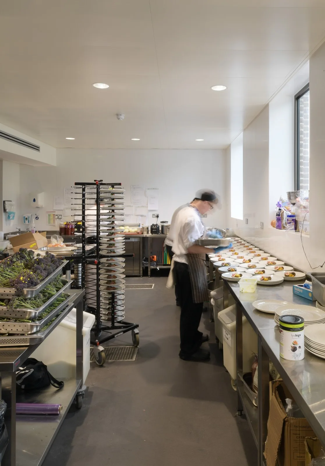 BIM Architecture | Retro Green Glaze, Cambridge University Canteen/Feilden Fowler