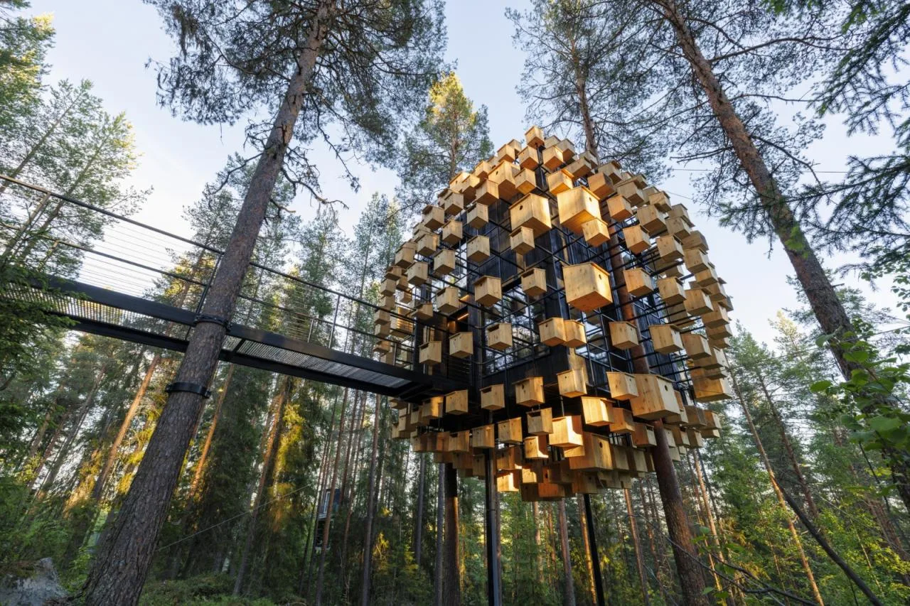 BIM Architecture | Tree Top Hotel 'Biosphere'/BIG