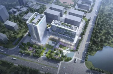 BIM Architecture: Park-Style Headquarters for Leading Pharmaceutical Company at Shangyao Changyao Business Center, Jianhe Building-BIM WORLD