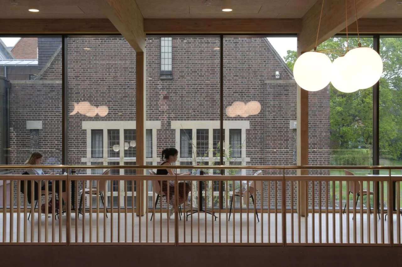 BIM Architecture | Retro Green Glaze, Cambridge University Canteen/Feilden Fowler