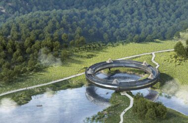 BIM Architecture: Wind and Rain Ring House Design for Zhoubei Village Cultural Complex in Sanjiang County-BIM WORLD