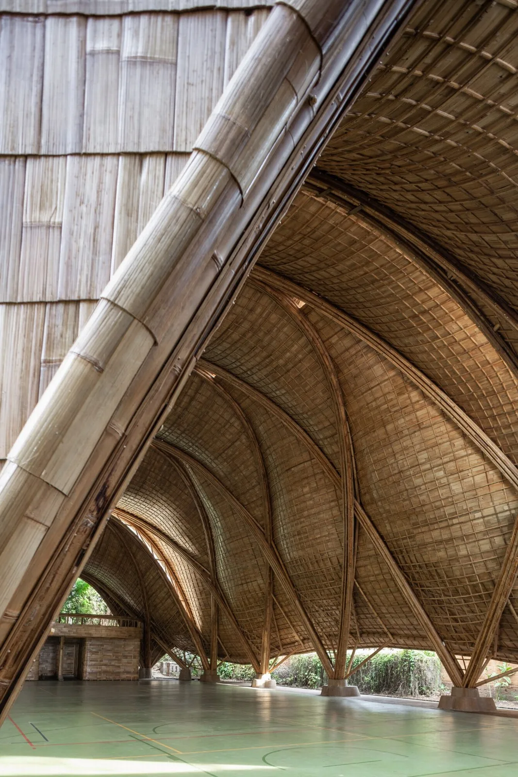 BIM Architecture | Minimum Structure Maximum Space, Bamboo Installation "Arc"/IBUKU