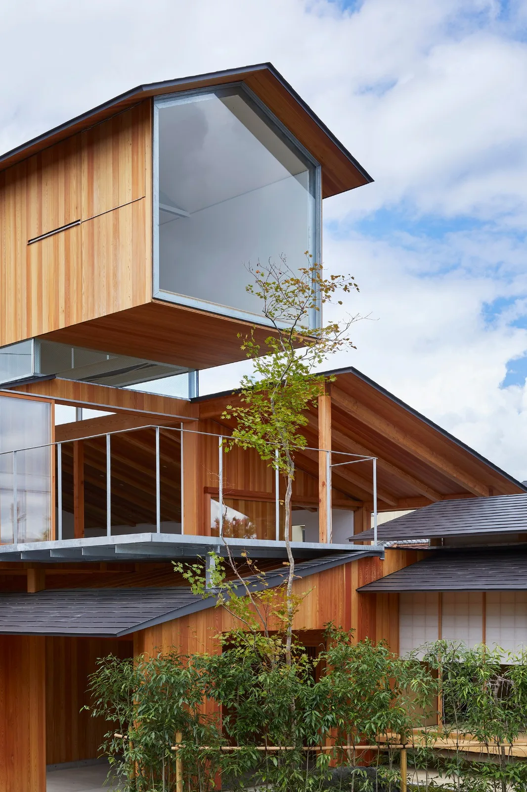 BIM Architecture | Duck House with Overlapping Roofs/Hata Yoyo Architectural Design Firm