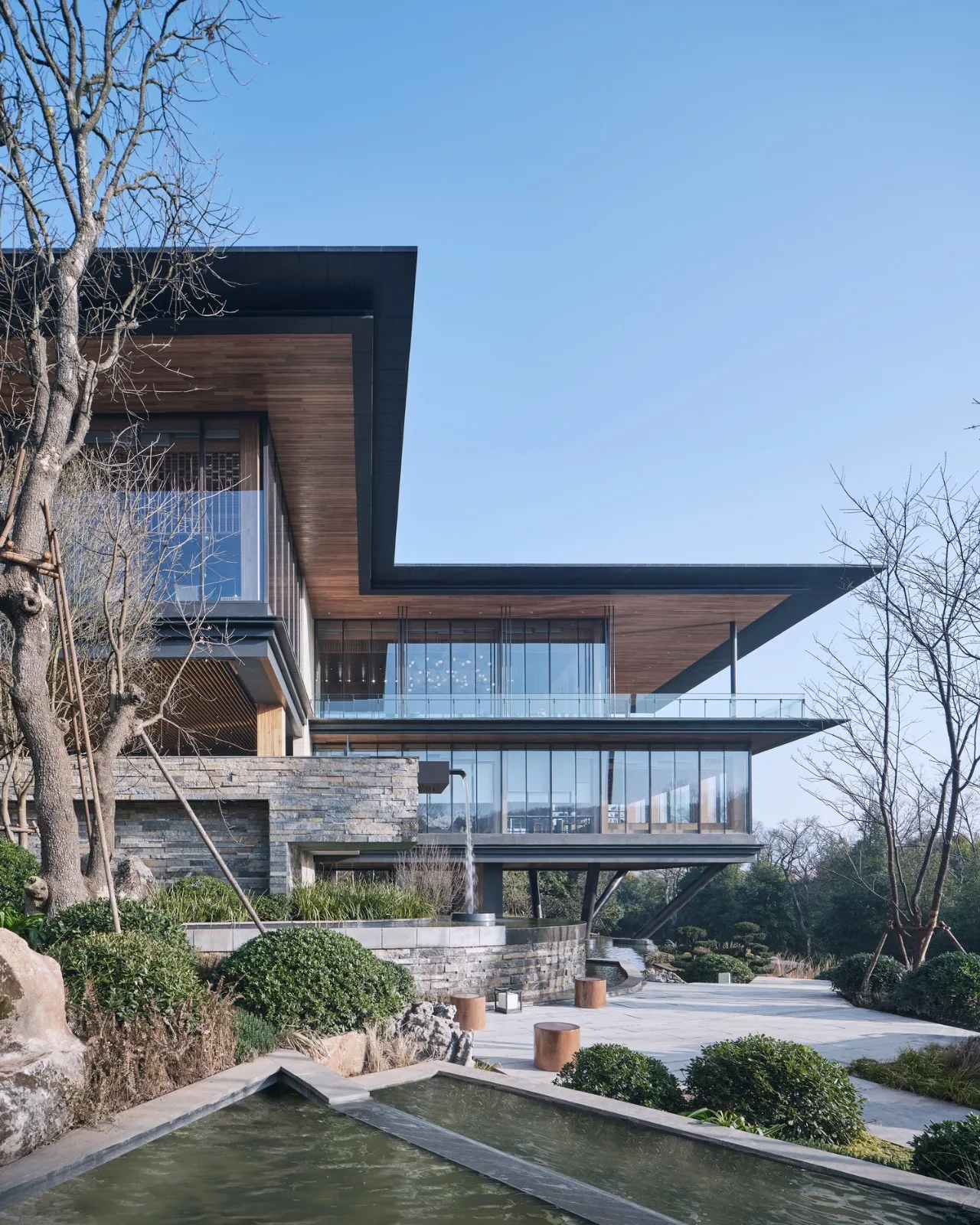 BIM Architecture | Growing Longhouses: Jiuxi Yunshu Kunming Jiuxi Lake International Ecological Zone Experience Center/UA You'an Design