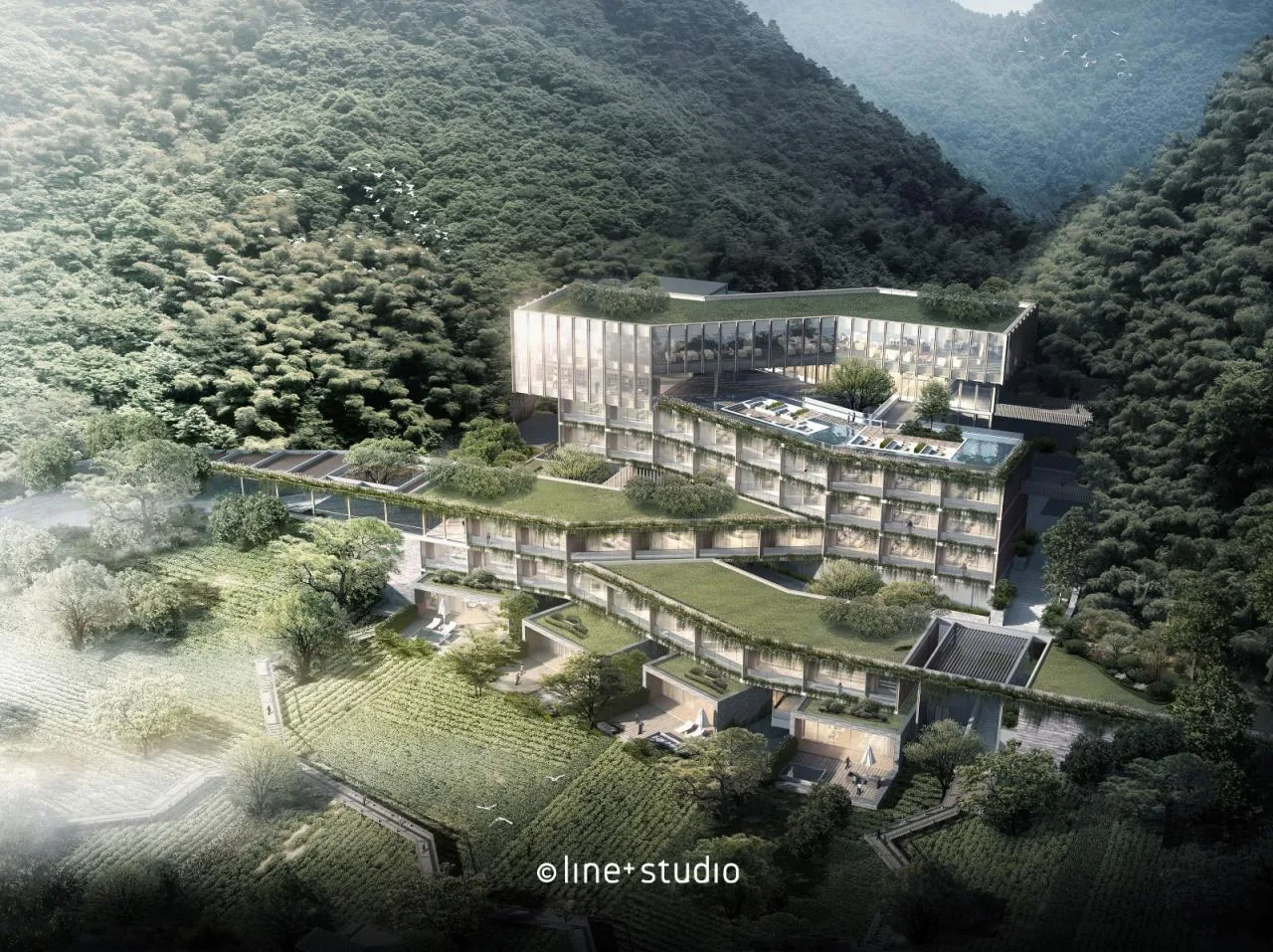 BIM Architecture | Haihua Pujiang Yuexili Resort Hotel/Meng Fanhao Line+Architectural Firm