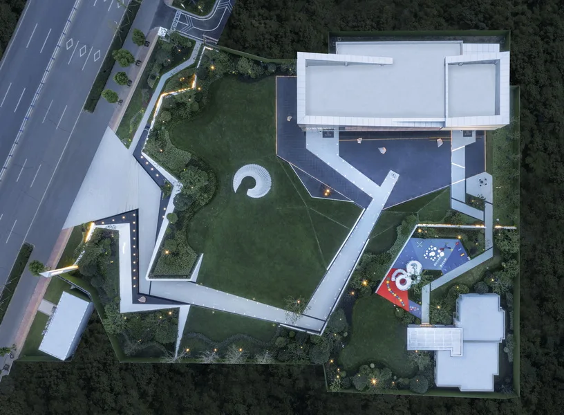 BIM architecture | center beam Zhengrong Qinghe Daguan/Shanghai Huace Architectural Design Firm Co., Ltd. Building No.2