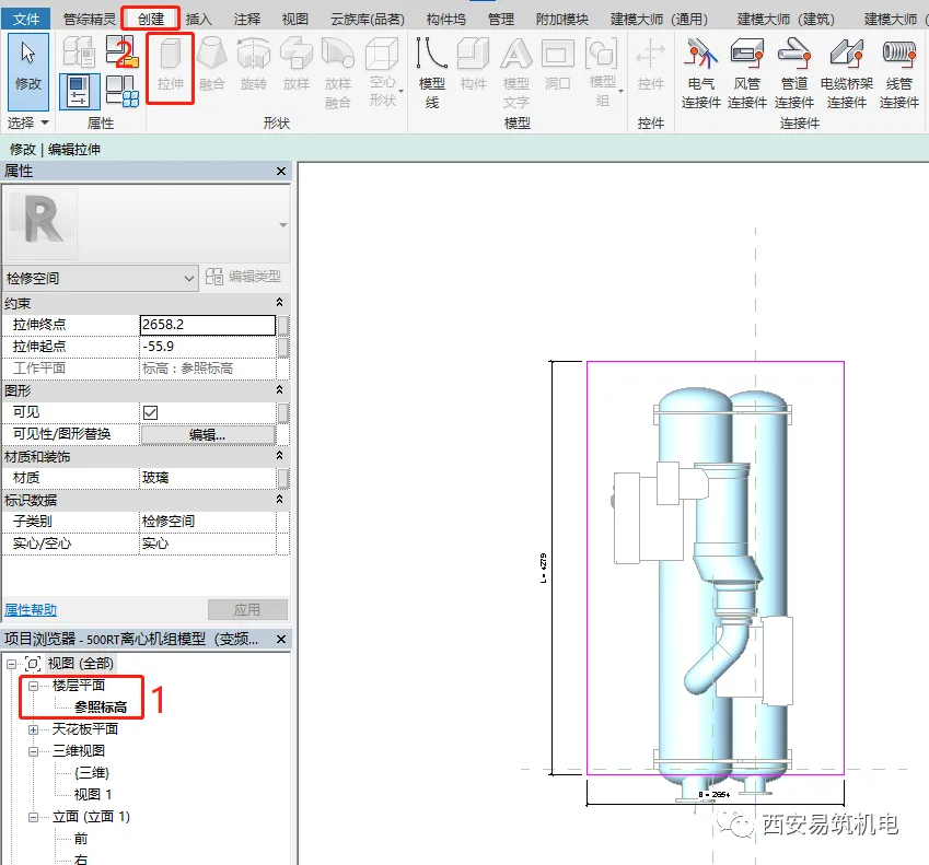 BIM skills | Revit skills: How to set maintenance and repair space for equipment in Revit?