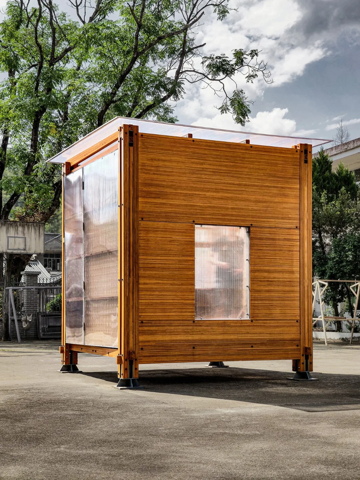 BIM Architecture | Rural Revitalization Mobile Work Cabin - New Bamboo Structure Space Installation/School of Architecture and Urban Planning, Nanjing University