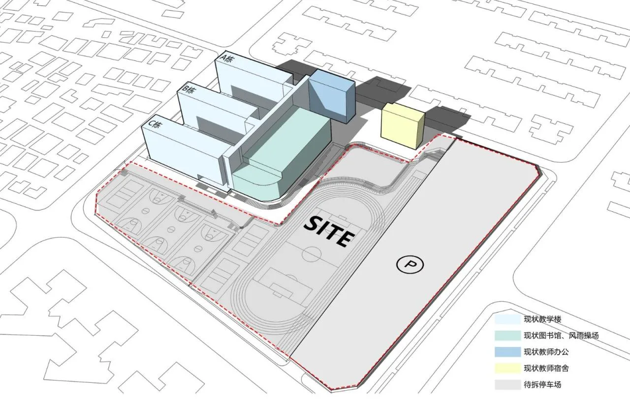 BIM Architecture | Link and Reshaping: Shenzhen Nanshan Qilin Middle School Renovation and Expansion Project/Yuanben Studio