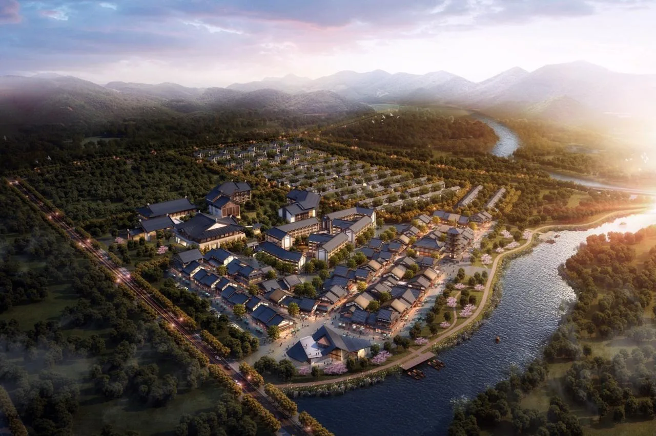 BIM Architecture | New Tang Style Interpretation from a Modern Perspective: Changchun Shimao Lianhua Mountain Cultural and Tourism Town/UA You'an Design