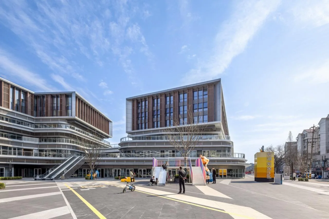 BIM Architecture | Nanjing Longhu Purple Gold Mall - Play with the "+- × ÷" Method, Cleverly Solve the Dream Community Life Equation/San Yi Architecture