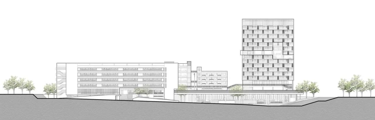 BIM Architecture | Link and Reshaping: Shenzhen Nanshan Qilin Middle School Renovation and Expansion Project/Yuanben Studio