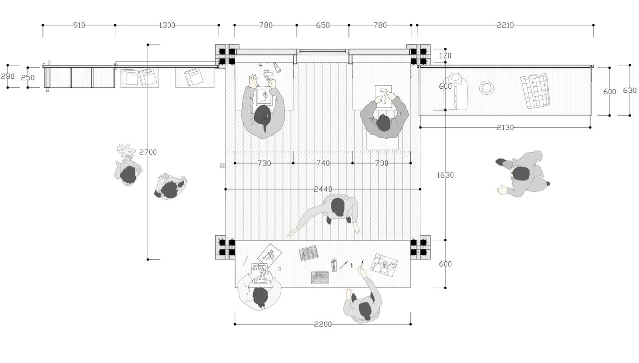 BIM Architecture | Rural Revitalization Mobile Work Cabin - New Bamboo Structure Space Installation/School of Architecture and Urban Planning, Nanjing University