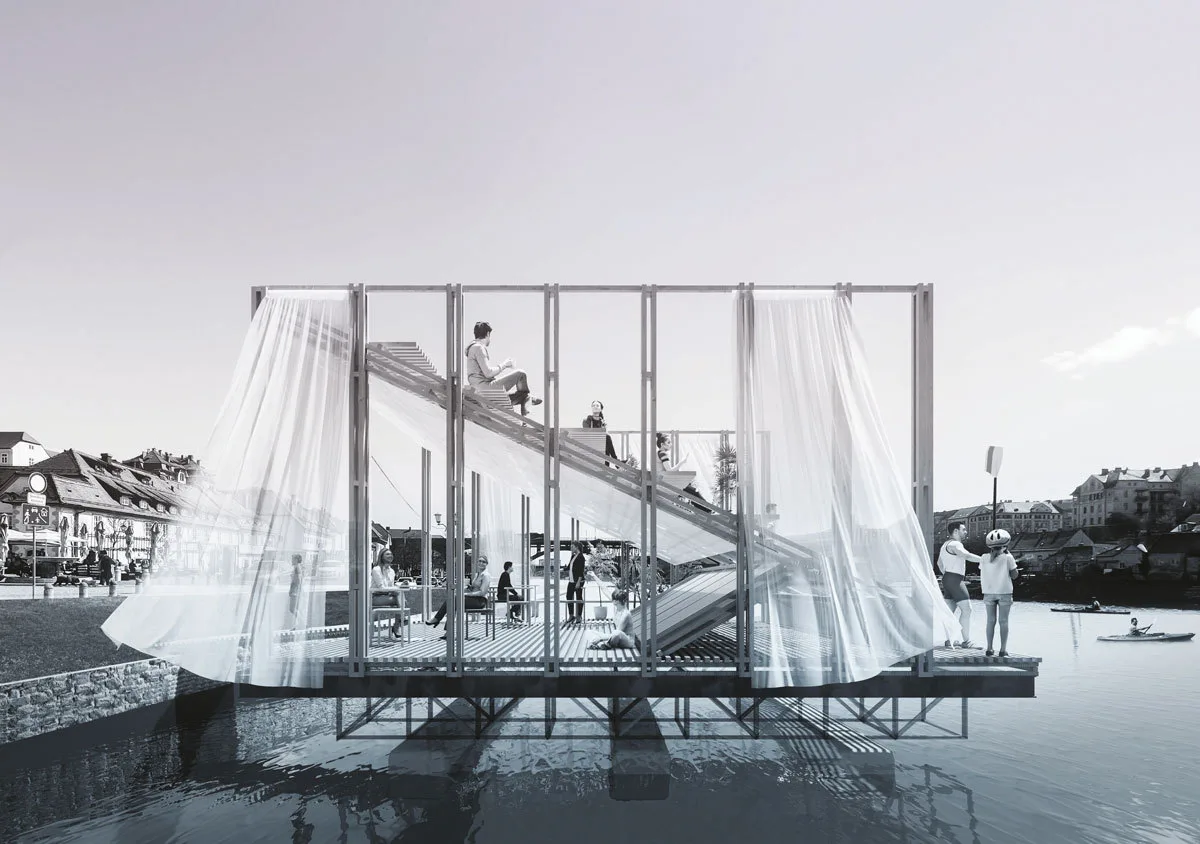 BIM Architecture | Winners of the Floating Pavilion Competition on the Delaware River announced