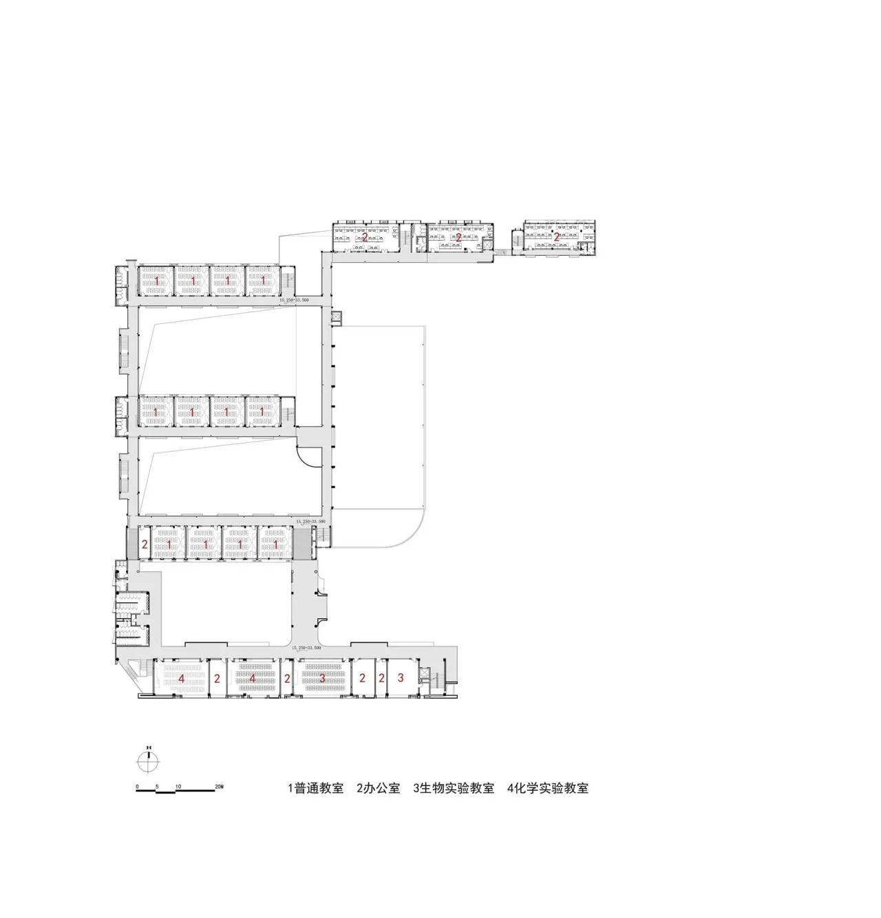 BIM Architecture | Link and Reshaping: Shenzhen Nanshan Qilin Middle School Renovation and Expansion Project/Yuanben Studio