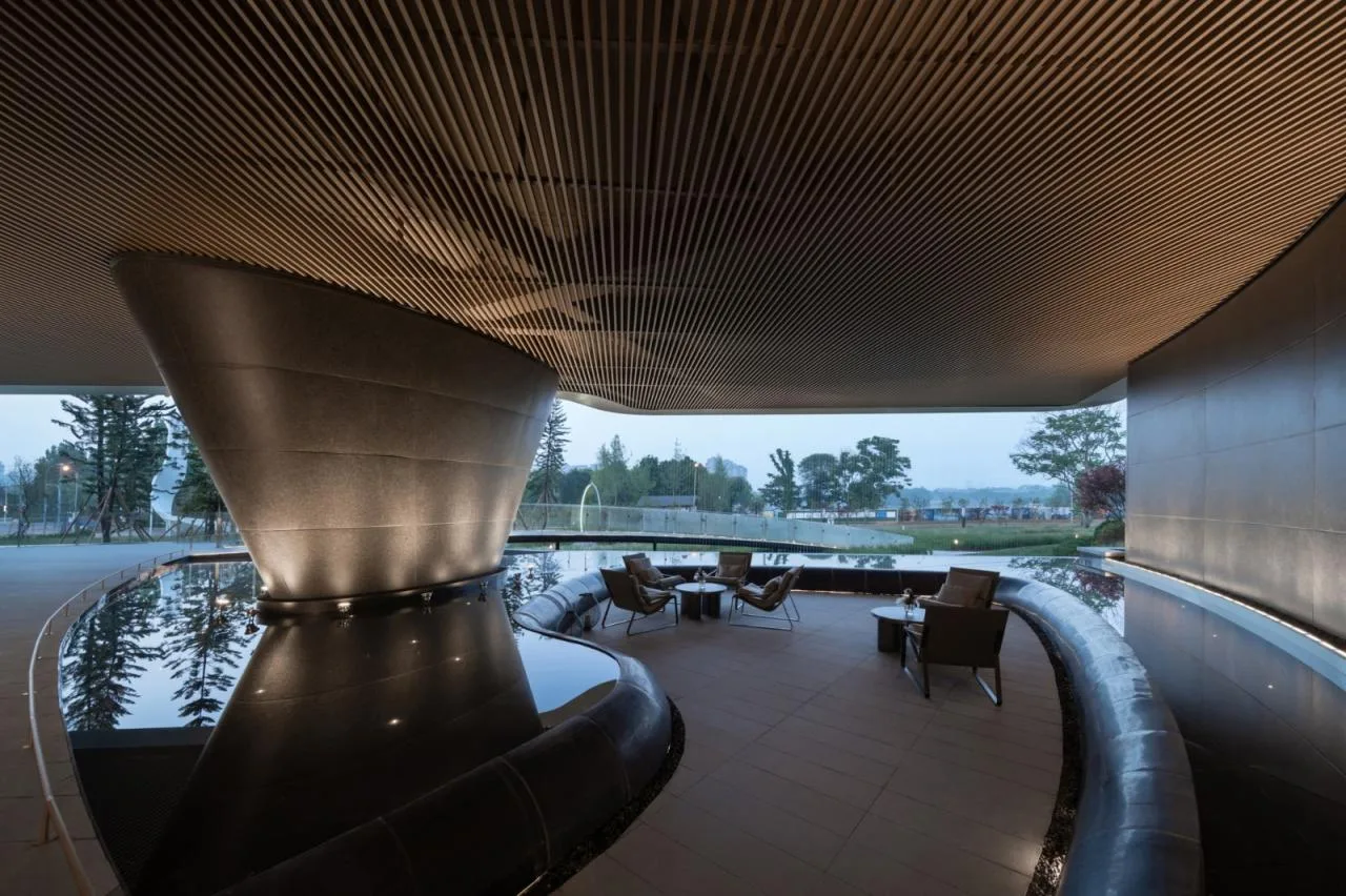 BIM Architecture | Floating Art Residence Boat Mooring in Yanzhu: Chengdu's First Open Golden Land • Luming North Lake/Chengzhi Design
