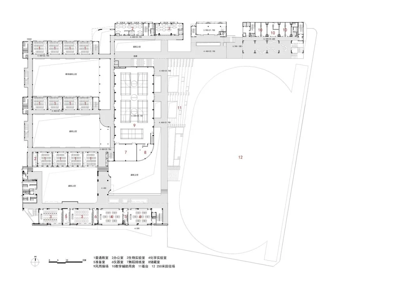 BIM Architecture | Link and Reshaping: Shenzhen Nanshan Qilin Middle School Renovation and Expansion Project/Yuanben Studio