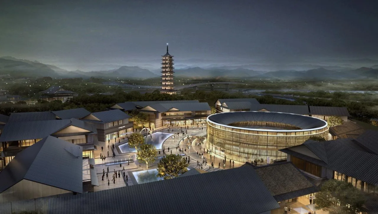 BIM Architecture | Light Zen Design for Daily Life: Jing'an Greenland Mingjingwan Cultural and Tourism Town/UA You'an Design