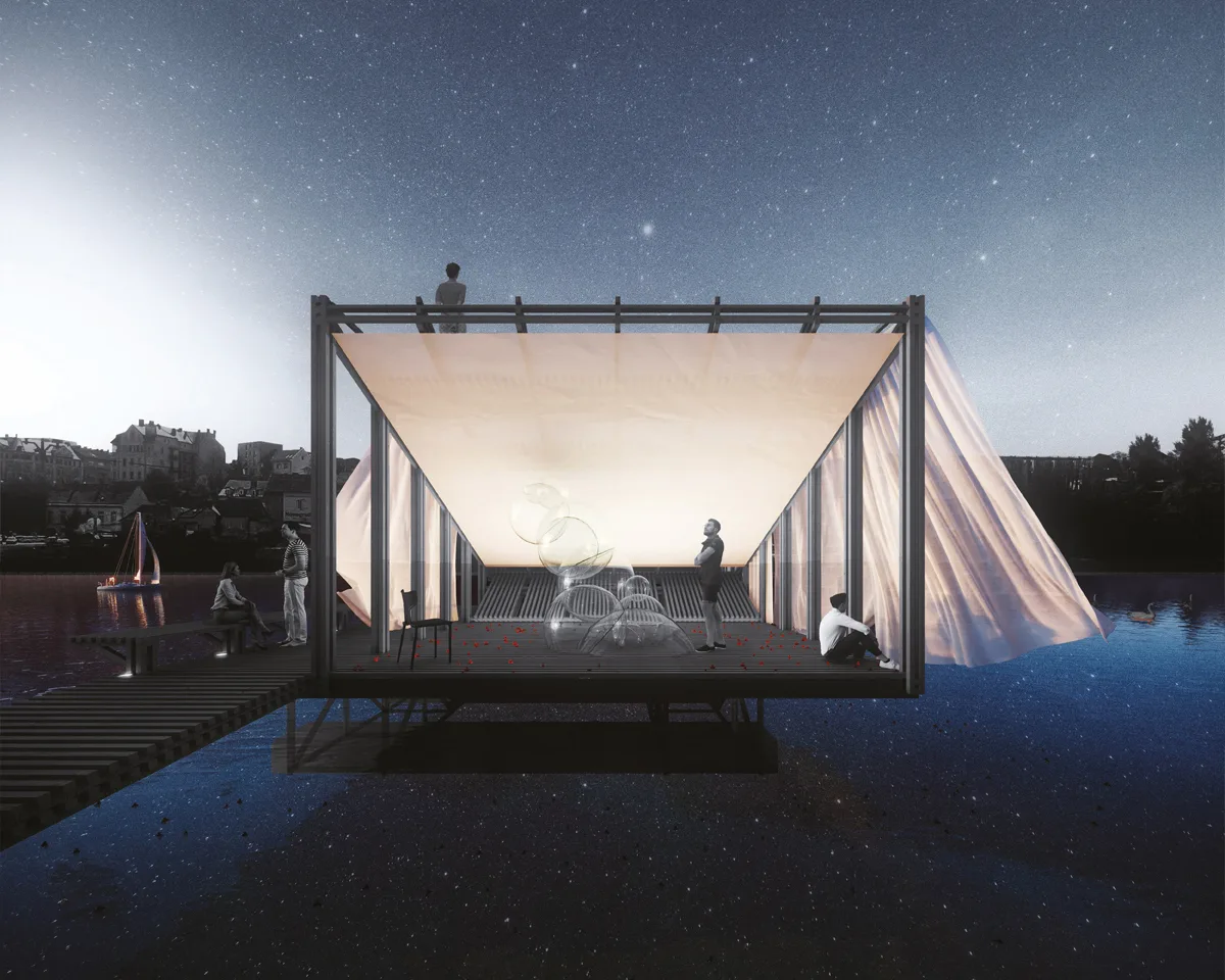 BIM Architecture | Winners of the Floating Pavilion Competition on the Delaware River announced