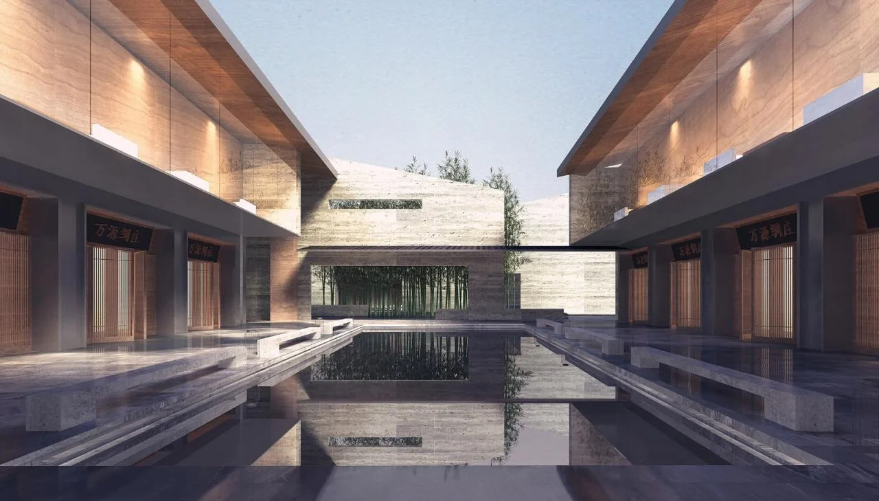 BIM Architecture | Light Zen Design for Daily Life: Jing'an Greenland Mingjingwan Cultural and Tourism Town/UA You'an Design