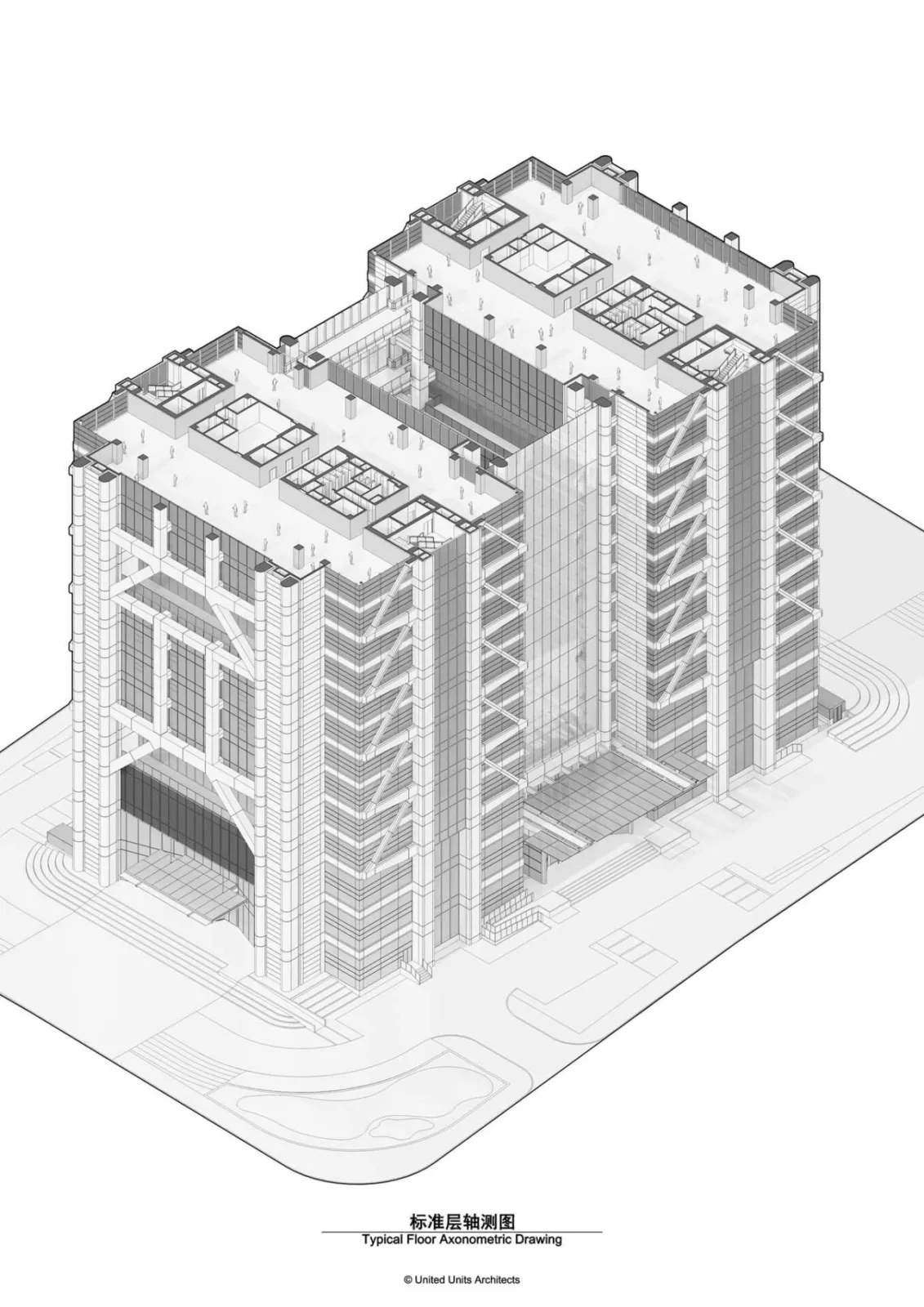 BIM Architecture | Shuangqing Building: Ruifeng Digital Financial Center/UUA Architectural Firm