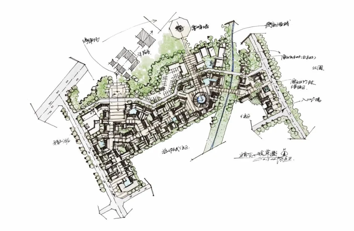 BIM Architecture | Light Zen Design for Daily Life: Jing'an Greenland Mingjingwan Cultural and Tourism Town/UA You'an Design