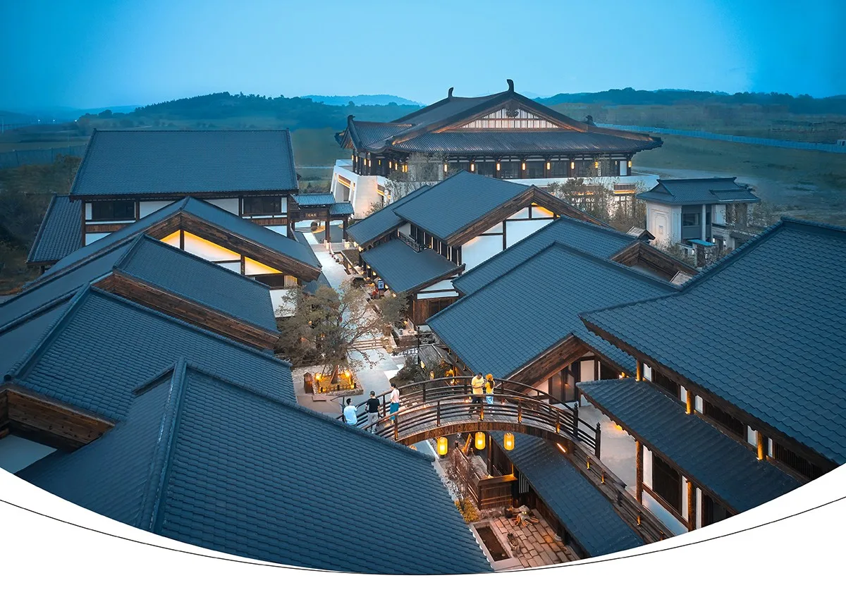 BIM Architecture | New Tang Style Interpretation from a Modern Perspective: Changchun Shimao Lianhua Mountain Cultural and Tourism Town/UA You'an Design