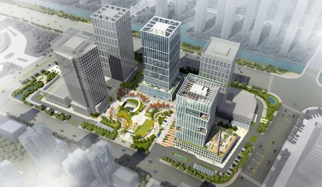 BIM Architecture | Decoding Garden style Headquarters Office: Greentown Building/Jianhe Architecture