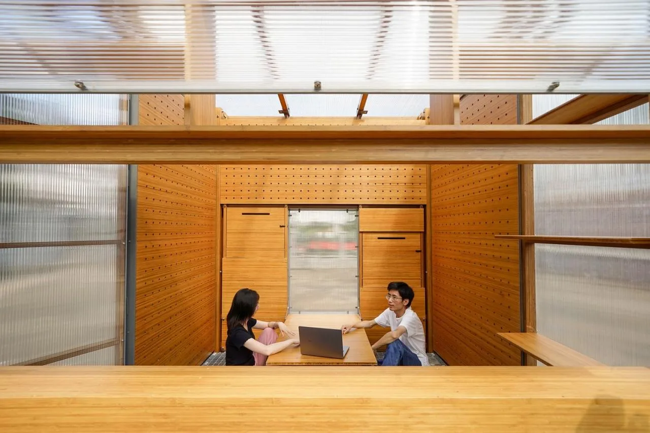 BIM Architecture | Rural Revitalization Mobile Work Cabin - New Bamboo Structure Space Installation/School of Architecture and Urban Planning, Nanjing University