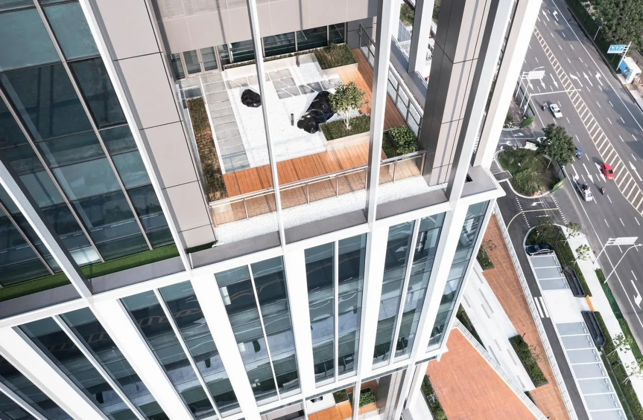 BIM Architecture | Decoding Garden style Headquarters Office: Greentown Building/Jianhe Architecture