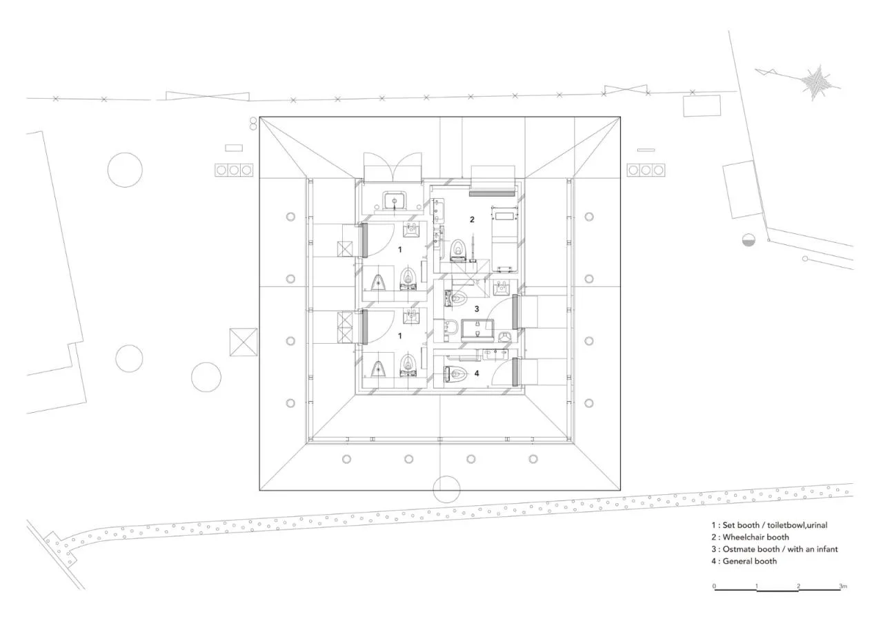 BIM Architecture | Translucent Blocks, Tokyo 'Pure White' Public Restrooms/SAMURAI