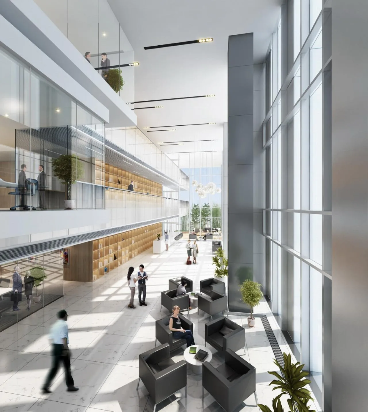 BIM Architecture | Decoding Garden style Headquarters Office: Greentown Building/Jianhe Architecture