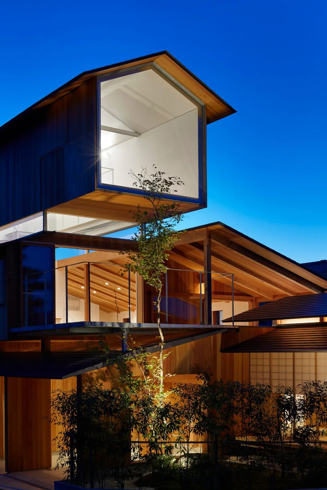 BIM Architecture | Duck House with Overlapping Roofs/Hata Yoyo Architectural Design Firm