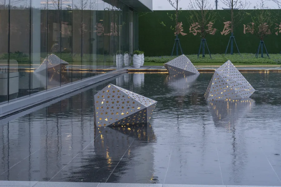 BIM architecture | center beam Zhengrong Qinghe Daguan/Shanghai Huace Architectural Design Firm Co., Ltd. Building No.2