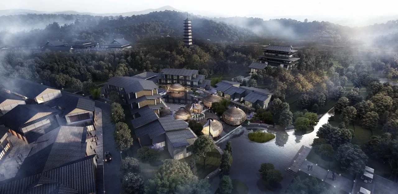 BIM Architecture | Light Zen Design for Daily Life: Jing'an Greenland Mingjingwan Cultural and Tourism Town/UA You'an Design