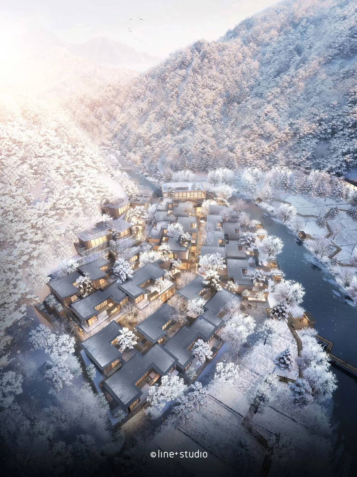 BIM Architecture | Haihua Pujiang Yuexili Resort Hotel/Meng Fanhao Line+Architectural Firm
