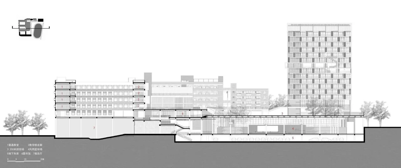 BIM Architecture | Link and Reshaping: Shenzhen Nanshan Qilin Middle School Renovation and Expansion Project/Yuanben Studio