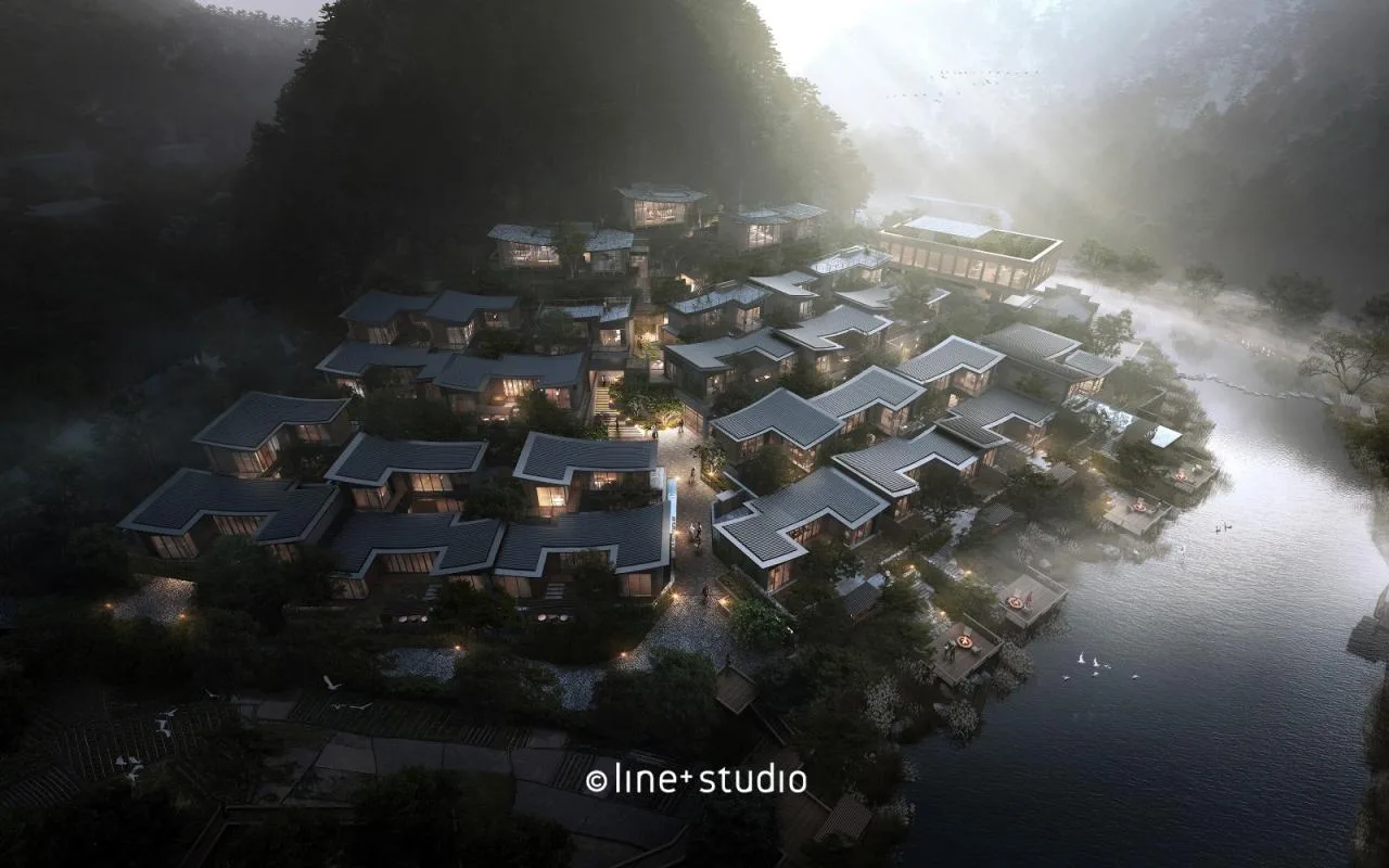 BIM Architecture | Haihua Pujiang Yuexili Resort Hotel/Meng Fanhao Line+Architectural Firm