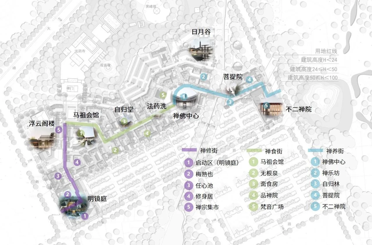 BIM Architecture | Light Zen Design for Daily Life: Jing'an Greenland Mingjingwan Cultural and Tourism Town/UA You'an Design